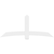 Ekena Millwork Bellingham Architectural Grade PVC Gable Bracket, 84"W x 35"H x 4"D x 6"F, 10/12 Pitch GBP084X35X0406BEL00 - alternate 4